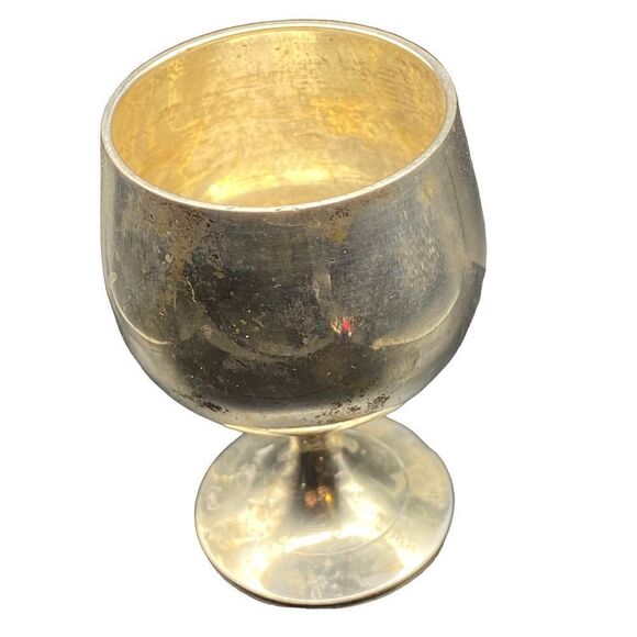 Vintage Eastern Star silver mini chalice challis engraved - Picture 7 of 10